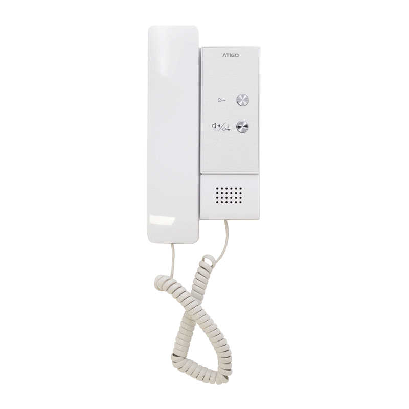 Atigo A1001 - 2-wire ultra-thin audio handset with two buttons