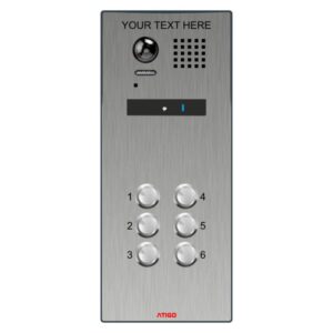 Atigo A406S - 2-wire surface digital video panel, 6 Button