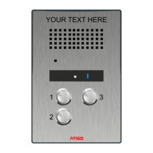 Atigo A403S - 2-wire surface digital video panel, 3 Button