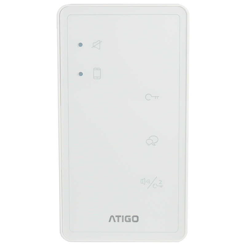 Atigo A1004 - 2-wire ultra-thin audio handsfree with three buttons - Image 2