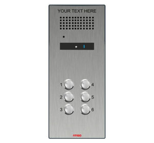 Atigo A306S - 2-wire surface audio panel, 6 Button