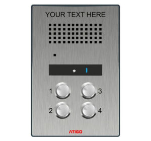 Atigo A304S - 2-wire surface audio panel, 4 Button