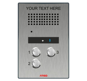 Atigo A303S - 2-wire surface audio panel, 3 Button