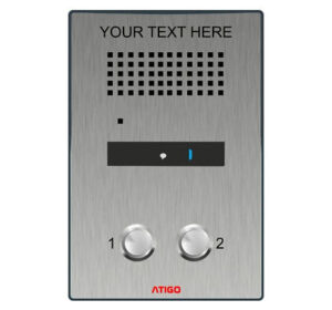 Atigo A302S - 2-wire surface audio panel, 2 Button
